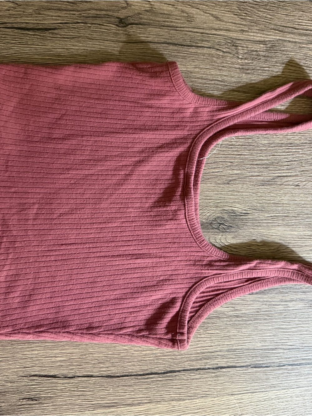 Lily Ribbed Tank Top - Rose - Picture 3 of 3